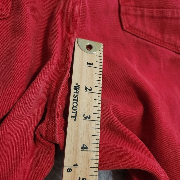 Southpole Jeans Mens 38X30 (Actual 38x28) Red Straight Cotton Y2K Flawed - Picture 13 of 14
